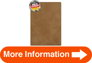 Convenient OPTEXX RFID Blocking Passport Cover Brown Camel with OPTEXX Protection Made in Germany